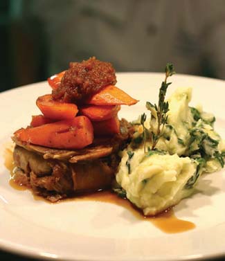 Corned Beef and Colcannon With Maple Roasted Carrots